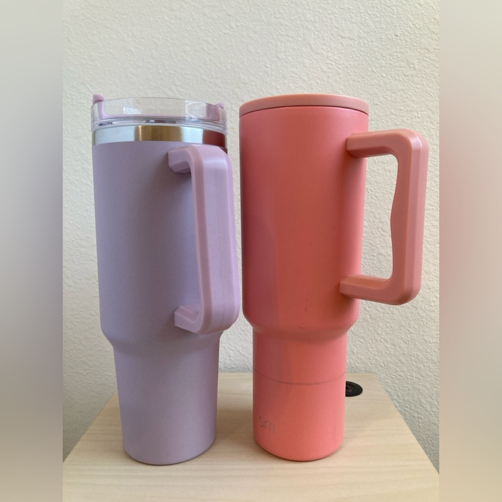 Simple Modern Trek 40 oz & Insulated Tumbler Set Coral Lavender No Straws